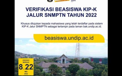 VERIFIKASI BEASISWA KIP KULIAH JALUR SNMPTN TAHUN 2022