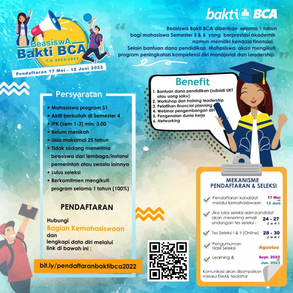 BCA Buka Program Beasiswa Bakti BCA 2022/2023, Daftarkan Dirimu Segera ...