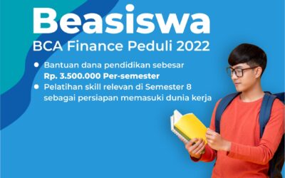 BEASISWA BCA FINANCE PEDULI 2022