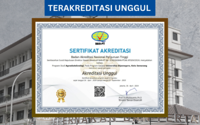 Selamat atas Akreditasi Unggul Program Studi S1 Agroekoteknologi Universitas Diponegoro!