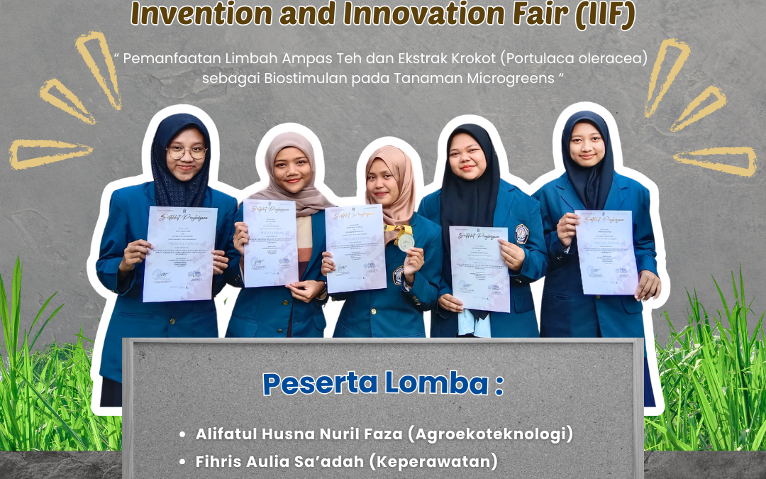 Mahasiswa FPP Undip berhasil meraih Medali Perak Invention and Innovation Fair (IIF)