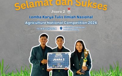 Delegasi S1 Peternakan FPP Undip Raih Juara 2 LKTI AGRICOMPT di Polbangtan
