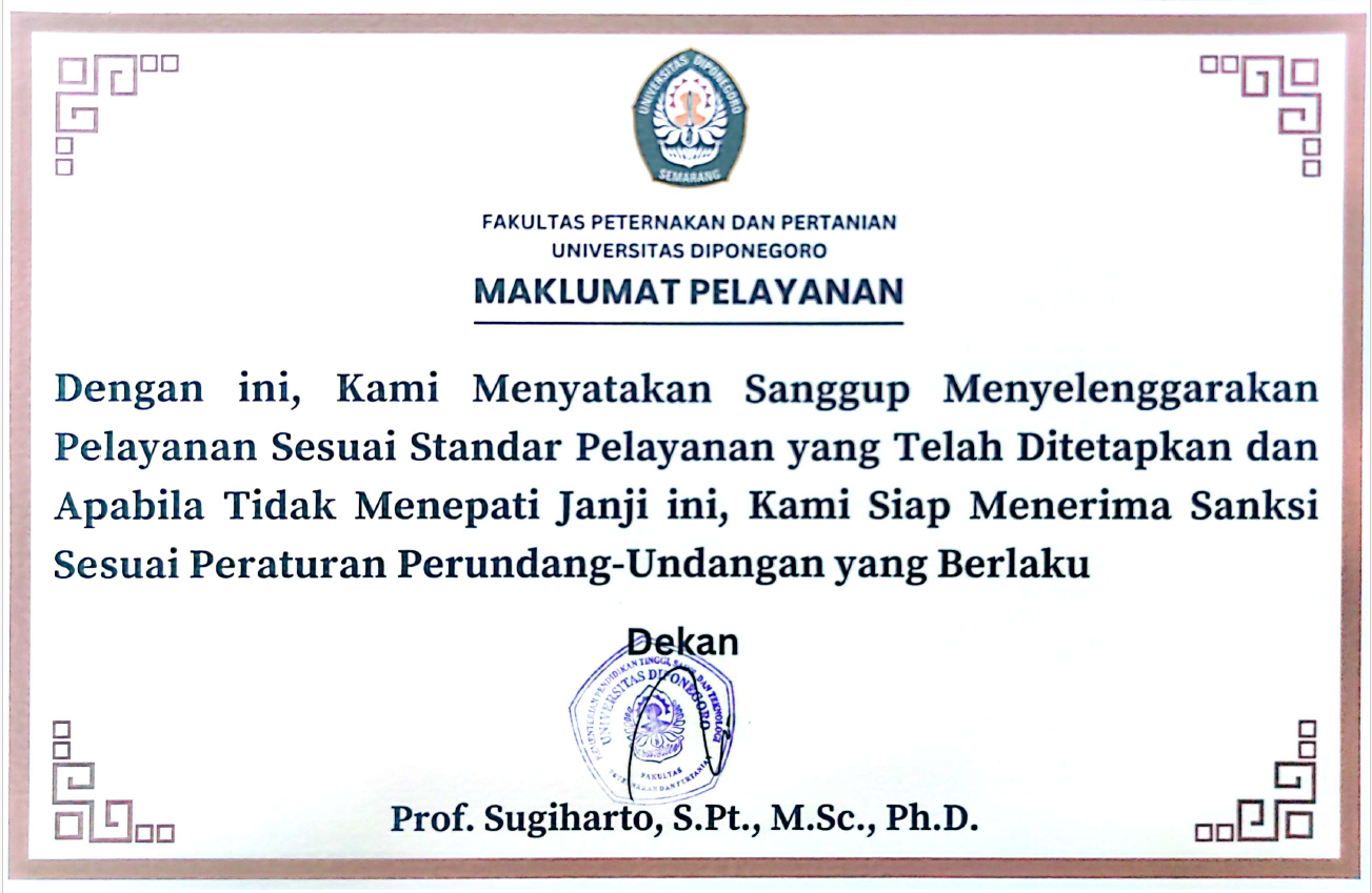 Maklumat Pencegahan Gratifikasi FPP Undip