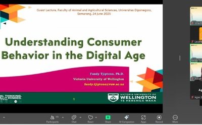 Undip and Victoria University Of Wellington (VUW) Connect Through a Virtual Visiting Professor Program on Digital Consumer Behavior