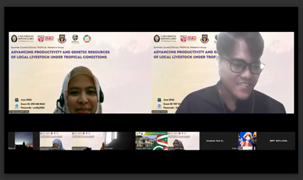 TROPICAL RESEARCH GROUP OF UNIVERSITAS DIPONEGORO LAUNCHES INTERNATIONAL SUMMER COURSE ON SUSTAINABLE DEVELOPMENT OF LOCAL LIVESTOCK GENETIC RESOURCES